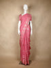 Pale Pink Floral Designed Semi Silk Fancy Saree