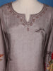 Pale Pink Floral Designed Semi Silk Salwar Suit - Diadem