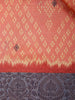 Pale Pink Semi Tussar Silk Floral Designed Saree - Diadem