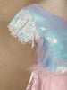 Pale Pink Sequin Designed Organza Party Gown