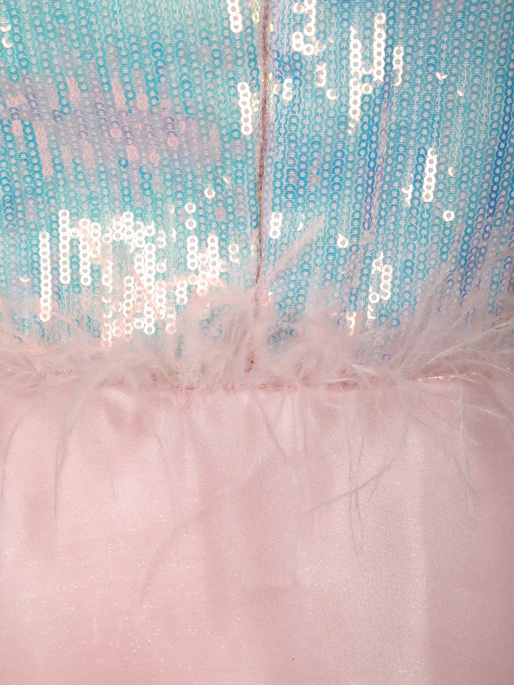 Pale Pink Sequin Gowns for Mother & Daughter - Diadem