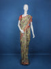 Pale Yellow Floral Designed Chanderi Cotton Saree