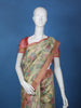 Pale Yellow Floral Designed Chanderi Cotton Saree