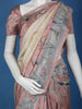 Pale Yellow Floral Designed Semi Tussar Saree - Diadem