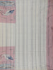 Pale Yellow Floral Designed Semi Tussar Saree - Diadem