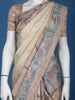 Pale Yellow Floral Designed Semi Tussar Saree - Diadem