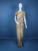 Pale Yellow Floral Designed Semi Tussar Saree - Diadem