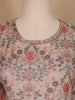 Pale pink Floral Designed Semi Silk Salwar Suit - Diadem