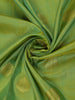 Parrot Green Butta Woven Design Pure Kanchipuram Silk Saree