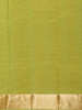 Parrot Green Butta Woven Design Pure Kanchipuram Silk Saree with Zari Woven Border