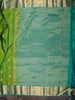 Parrot Green Floral Butta Zari Woven Design Pure Kanchipuram Silk Saree with Contrast Zari Border