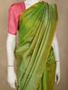 Parrot Green Floral Butta Zari Woven Design Pure Kanchipuram Silk Saree with Floral Border