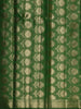Parrot Green Floral Butta Zari Woven Design Semi Tussar Silk Fancy Saree with Floral Zari Border