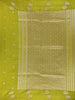 Parrot Green Floral Design Tussar Silk Saree - Diadem