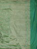 Parrot Green Floral Vine Zari Woven Design Pure Banarasi Silk Saree with Rich Zari Border