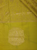 Parrot Green Floral Zari Woven Design Pure Kanchipuram Silk Saree with Butta Zari Border