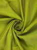 Parrot Green Mini Checked Design Pure Kanchipuram Silk Saree