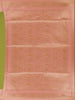 Parrot Green Peacock Motif Woven Soft Silk Saree With Peach Zari Border - Diadem