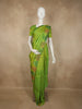Parrot Green Solid Woven Design Pure Kanchipuram Silk Saree with Temple Zari Border