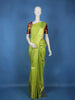 Parrot Green Striped Woven Design Pure Kanchipuram Silk Saree