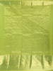 Parrot Green Striped Woven Design Pure Kanchipuram Silk Saree