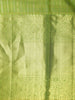 Parrot Green Striped Woven Design Pure Kanchipuram Silk Saree