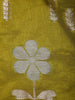 Parrot Green Floral Designed Semi Silk Fancy Saree