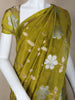 Parrot Green Floral Designed Semi Silk Fancy Saree