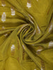 Parrot Green Floral Designed Semi Silk Fancy Saree