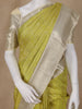 Parrot Green Floral Woven Pure Kanchipuram Silk Saree - Diadem