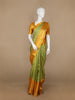Parrot Green Floral Woven Pure Kanchipuram Silk Saree - Diadem