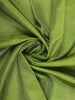 Parrot Green Solid Design Round Motif Zari Border Silk Saree - Diadem