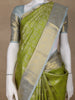 Parrot Green paisley Woven Pure Kanchipuram Silk Saree - Diadem