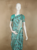 Pastel Aqua Blue Floral Design Art Silk Designer Saree