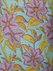 Pastel Aqua Blue Floral Vine Printed Design Pure Cotton Straight Cut Salwar Suit with Matching Dupatta