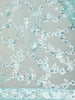 Pastel Aqua Blue Heavy Sequins Embroidered Design Chiffon Designer Saree