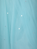 Pastel Aqua Blue Sequin Embroidered Design Net Lehenga with Dupatta