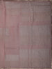 Pastel Baby Pink Abstract Thread Embroidered Design Pure Tissue Silk Party Wear Saree