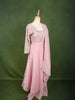 Pastel Baby Pink Floral Sequins and Zari Embroidered Design Tissue Organza Fancy Lehenga with Matching Dupatta