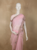Pastel Baby Pink Stone Embellished Design Net Designer Saree with Designer Border