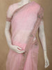 Pastel Baby Pink Stone Embellished Design Net Designer Saree with Designer Border
