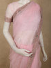 Pastel Baby Pink Stone Embellished Design Net Designer Saree with Designer Border
