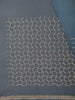 Pastel Blue Abstract Thread Embroidered Design Pure Tissue Silk Party Wear Saree