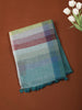 Pastel Blue Abstract Woven Design Pure Cotton Saree with Woven Border