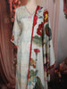 Pastel Blue Floral Printed Design Crepe Straight Cut Salwar Suit with Dupatta