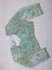 Pastel Blue Heavy Sequins and  Beads Embroidered Design Net Party Wear Saree with Stitched Full Sleeve Designer Blouse