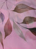 Pastel Blush Pink Floral Printed Chiffon Saree with Ombre Border