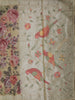 Pastel Butter Yellow Floral Printed Design Pure Organza Saree with Zari Border