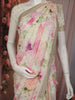 Pastel Floral Sequins Embellished Design Georgette Saree with Embroidered Border