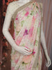 Pastel Floral Sequins Embellished Design Georgette Saree with Embroidered Border